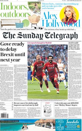 bbc newspaper front pages today.